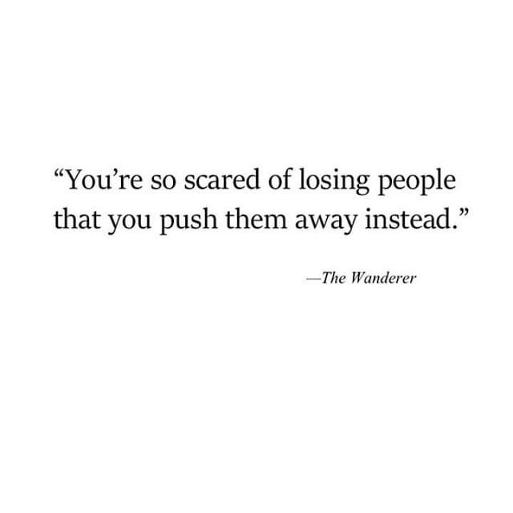 Scared of losing someone